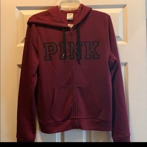 BNWOT Pink maroon hoodie size medium